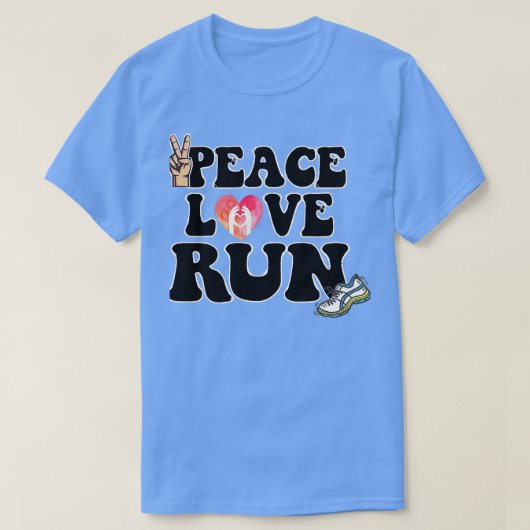 Peace Love Run T-shirt (Design voorkant)