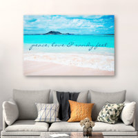 Peace Love Sandy Feet Hawaii Tropical Beach foto