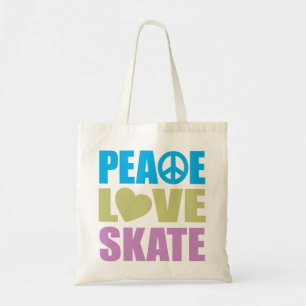 Peace Love Schaats Tote Bag