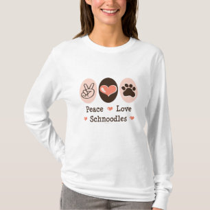Peace Love Schnoles Long-Hoeve T-shirt