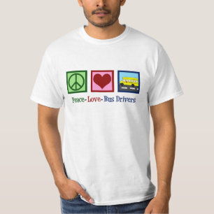 Peace Love School Bus Driver T-shirt
