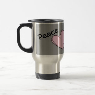Peace, Love, School Psychology Travel Mug Reisbeker
