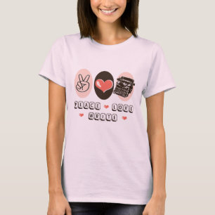 Peace Love Schrijfmachine Organic T-shirt