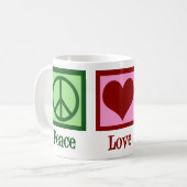 Peace Love Science Koffiemok (Voorkant links)