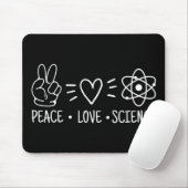 Peace Love Science Muismat (Met muis)