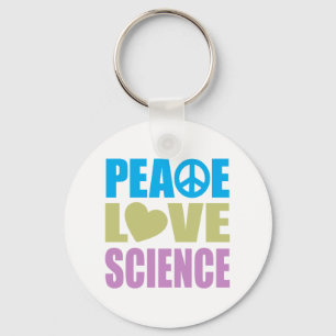 Peace Love Science Sleutelhanger