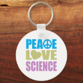 Peace Love Science Sleutelhanger (Voorkant)