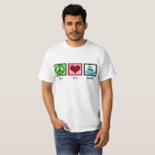 Peace Love Sharks T-shirt (Voorkant volledig)