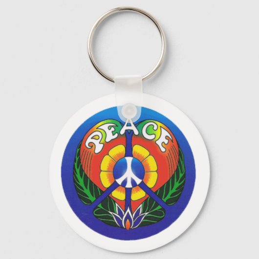 Peace Love Sleutelhanger (Voorkant)