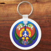 Peace Love Sleutelhanger (Voorkant)