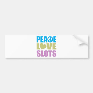 Peace Love-sleuven Bumpersticker