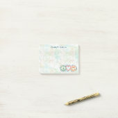 Peace Love Smile personaliseren Post-it® Notes (Op bureau)