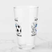 Peace Love Soccer Argentine Coupe de verre (Droite)