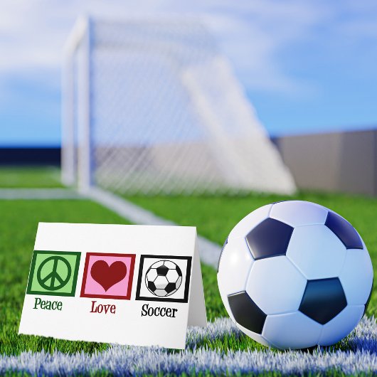 Peace Love Soccer Kaart