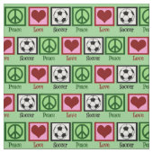 Peace Love Soccer Stof (Swatch)