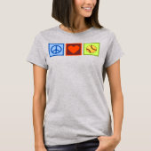 Peace Love Softball T-shirt (Voorkant)