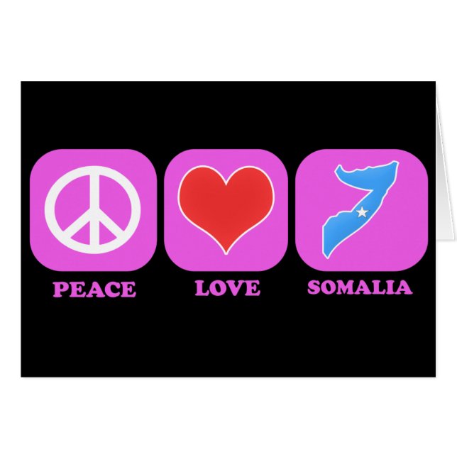 Peace Love Somalia (Voorkant Horizontaal)
