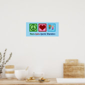Peace Love Special Education Poster (Keuken)