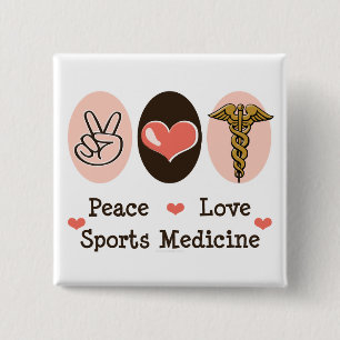 Peace Love Sports Medicine Button