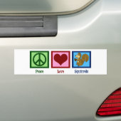Peace Love Squirrels Bumpersticker (Op auto)