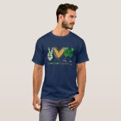 Peace Love St Patrick's Day T-shirt (Voorkant volledig)
