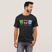 Peace Love Statistics T-shirt (Voorkant volledig)