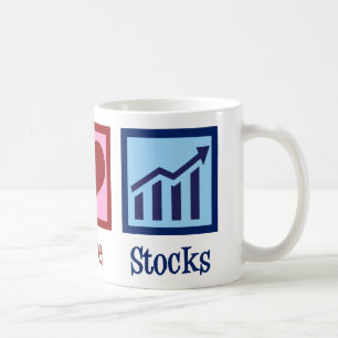 Peace Love Stocks Koffiemok