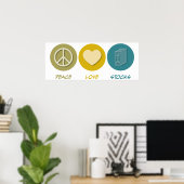 Peace Love Stocks Poster (Thuiskantoor)