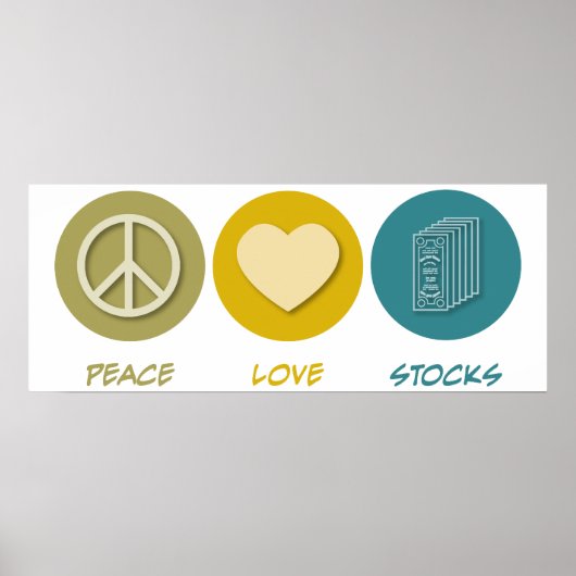 Peace Love Stocks Poster (Voorkant)