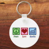 Peace Love Stocks Sleutelhanger (Voorkant)