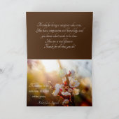 Peace, Love, Sunshine And Many Thanks Bedankkaart (Binnen)