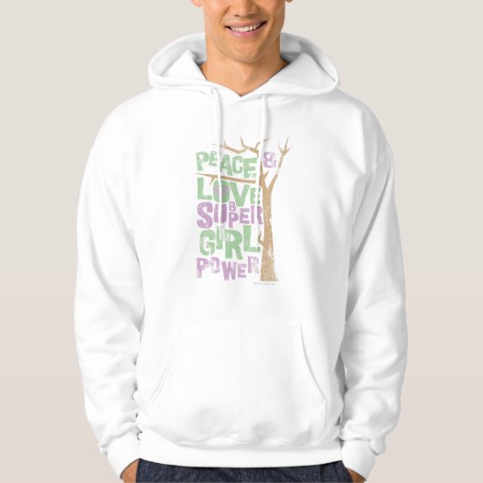 Peace Love & Supergirl Power Hoodie (Voorkant)