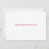 Peace Love Sweet 16  Pink 16th Birthday Kaart (Achterkant)