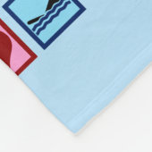 Peace Love Swimming Custom Swim Team Fleece Deken (Hoek)