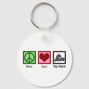 Peace Love Tap Dance Sleutelhanger