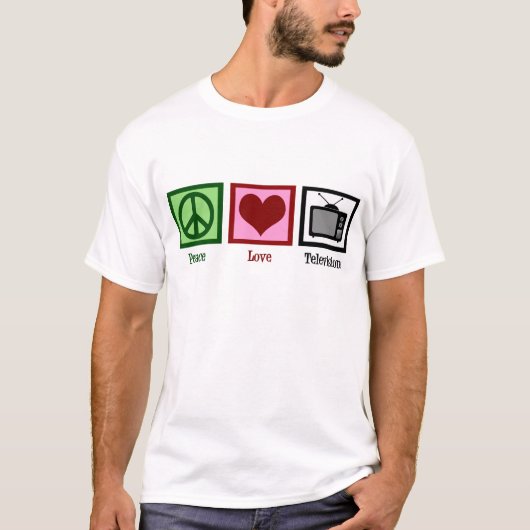 Peace Love Television T-shirt (Voorkant)