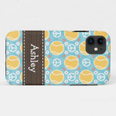 Peace Love Tennis Case-Mate iPhone Case (Achterkant (horizontaal))