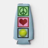 Peace Love Tennis Flesjeskoeler (Voorkant)