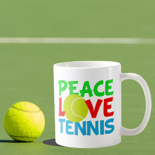 Peace Love Tennis Koffiemok