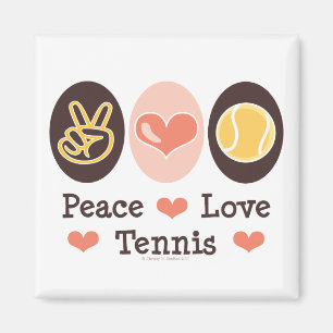 Peace Love Tennis Magnet Magneet