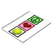 Peace Love Tennis Notitieboek (Linkerzijde)
