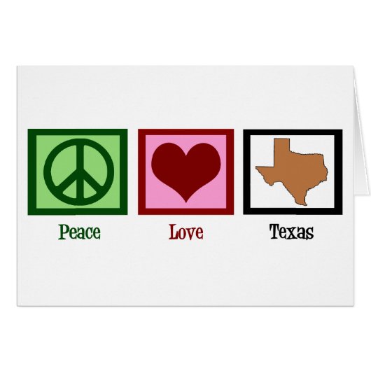 Peace Love Texas (Devant horizontal)