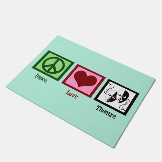 Peace Love Theater Deurmat (Schuin)