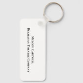 Peace Love Theater Personalized Actor Gift Sleutelhanger (Achterkant)