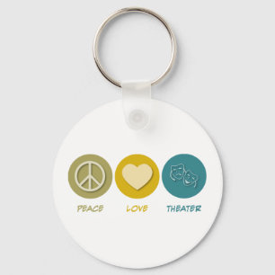 Peace Love Theater Sleutelhanger