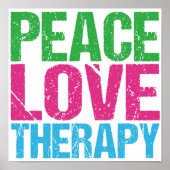 Peace Love Therapy Poster (Voorkant)