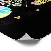 Peace Love Third Grade Fun Tie Student Teacher Poster (Hoek)