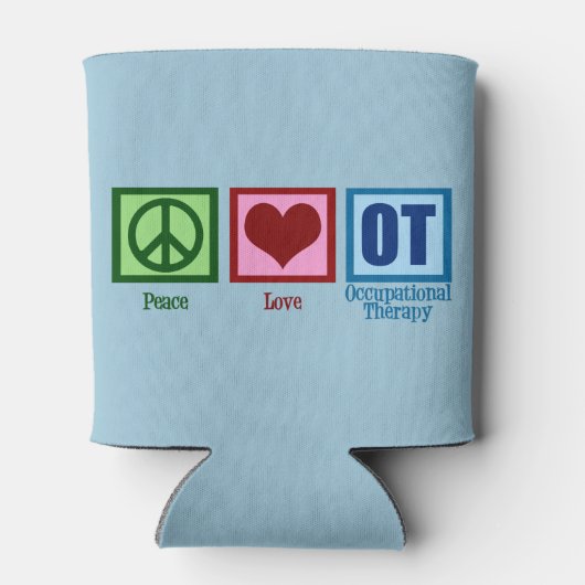 Peace Love to Occupational Therapy Blikjeskoeler (Achterkant)