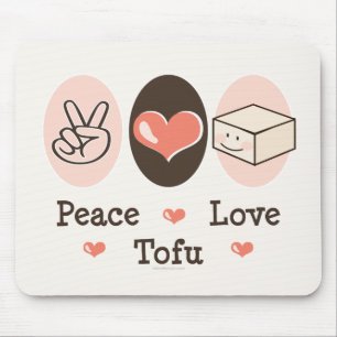 Peace Love Tofu Mousepad Muismat