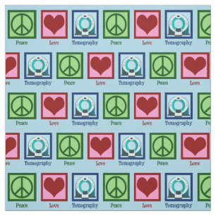 Peace Love Tomography Stof